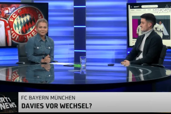  拜仁慕尼黑左后卫阿方索-戴维斯或将转投皇马