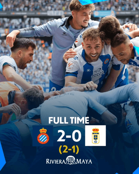  加泰德比重返西甲：巴萨官方祝贺西班牙人升级